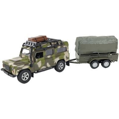 Игровой набор LAND ROVER DEFENDER МИЛИТАРИ (с прицепом) TechnoDrive 520027.270