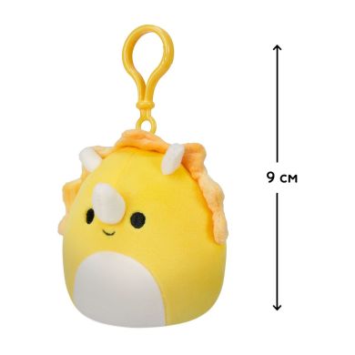 М'яка іграшка на кліпсі Squishmallows &ndash; Трицератопс (9 cm)