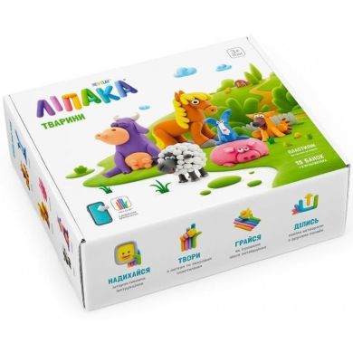 Меганабор самотвердеющего пластилина Lipaka – животные 15012-UA01