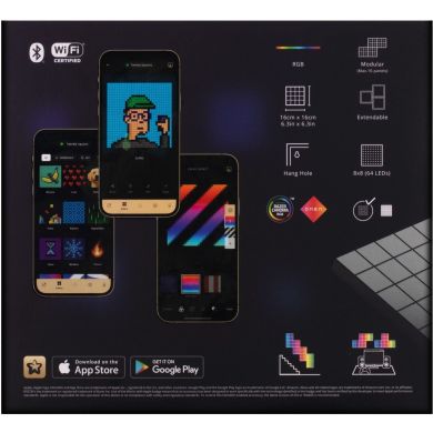 Панель Smart LED Twinkly Squares 3 Extension RGB IP20 16x16см розширення до TWQ064STW-07-BEU TWQ064STW-03-BAD