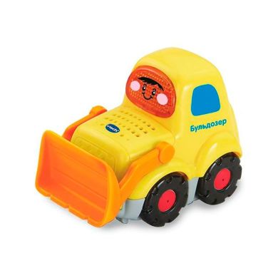Развивающая игрушка Vtech Бип-Бип Toot-Toot Drivers Бульдозер звуковой на русском 80-151826, Жёлтый