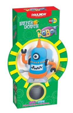 Масса для лепки Paulinda Robot голубой, заводной механизм, шагает PL-081178-6