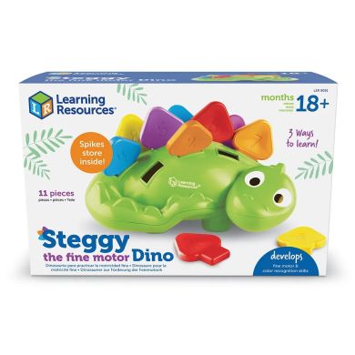 Обучающий игровой набор-сортер Learning Resources Стегги Динозаврик LER9091, Зелёный