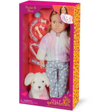Лялька Our Generation Скайлар з цуценям Боу та аксесуарами 46 см BD31538Z