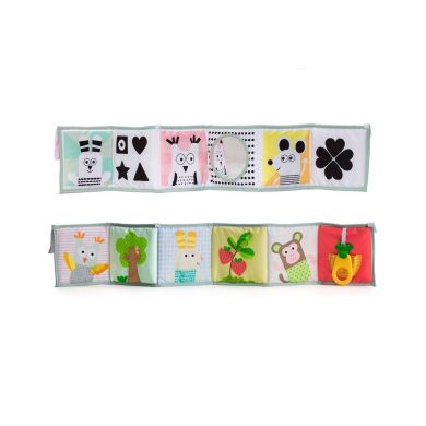 Розвивальна книжка-розкладачка Taf Toys Мишки-Мавпи 12025, Білий