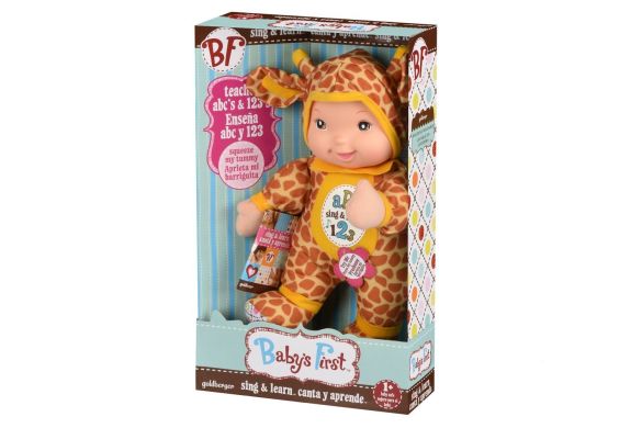 Інтерактивна лялька Baby's First Sing and Learn Співай і Вчися Жовтий Жираф, 30 см 21180-1