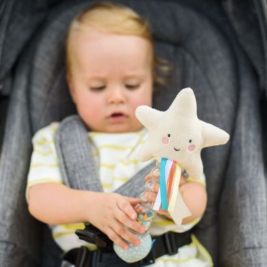 Погремушка Taf Toys Звездочка от 0 месяцев 12645, Белый