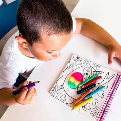 Книжка-розмальовка ПУХНАСТИКИ (15 аркушів для розфарбовування, 40 стикерів із блискітками) Ses Creative 0112S