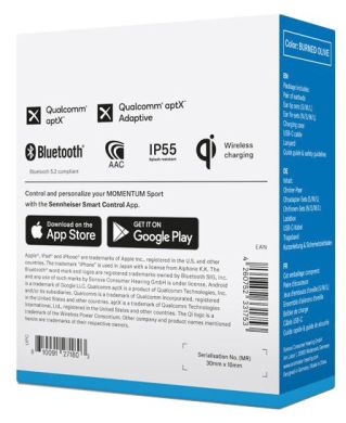 Гарнітура Sennheiser Momentum Sport True Wireless Black