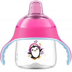 Чашка-непроливайка Philips Avent с носиком 200 мл 6 мес+ розовая SCF746/03, Розовый