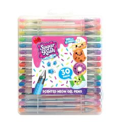 Набор ароматных гелевых ручек Scentos Sugar Rush Неон 30 штук 31040