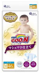 Подгузники Goo.N Super Premium Marshmallow 6 - 11 кг унисекс 46 шт 853348 4902011852578, 46
