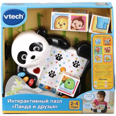 Розвиваюча іграшка-пазл Панда та друзі (озвуч. рос. мов.) Vtech 80-193426