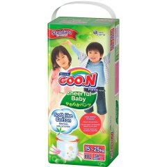 Трусики-подгузники Goo.N Cheerful Baby XXL, 15-25 кг унисекс 34 шт 843287 8850006557020, 34
