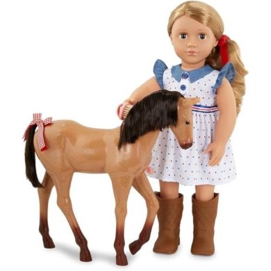 Лялька Our Generation Шеллі з лошам Аппалуза та аксесуарами 46 см BD31447Z