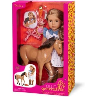 Лялька Our Generation Шеллі з лошам Аппалуза та аксесуарами 46 см BD31447Z