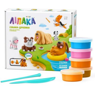 Меганабір пластиліну, що самостійно твердіє, ЛІПАКА СОБАКИ-ДРУЗЯКИ 15030-UA01
