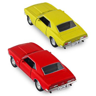 Автомодель CHEVROLET CAMARO Z28 1968 (красный, желтый) 250384W