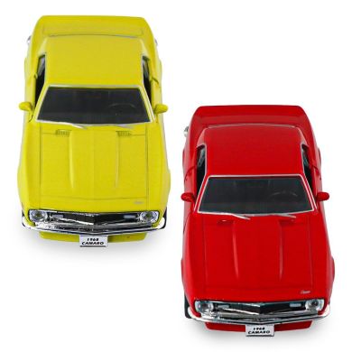 Автомодель CHEVROLET CAMARO Z28 1968 (червоний, жовтий) 250384W