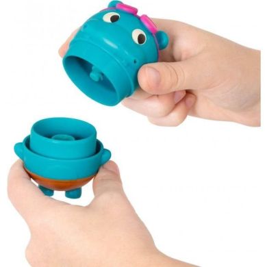 Ігровий набір для ванни Battat Бегемотик Плюх LB1711Z, Блакитний