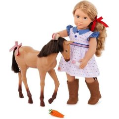 Лялька Our Generation Шеллі з лошам Аппалуза та аксесуарами 46 см BD31447Z