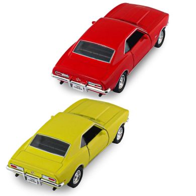 Автомодель CHEVROLET CAMARO Z28 1968 (червоний, жовтий) 250384W