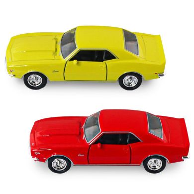 Автомодель CHEVROLET CAMARO Z28 1968 (червоний, жовтий) 250384W