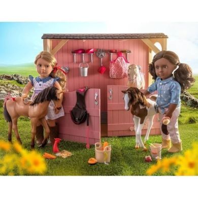 Кукла Our Generation Шелли с жеребцом Аппалуза и аксессуарами 46 см BD31447Z