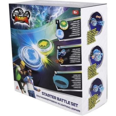 Набір Infinity Nado VI Starter Battle Set Gold Warrior Phoenix vs Lighting Leopard Золотий Воїн Фені EU654183