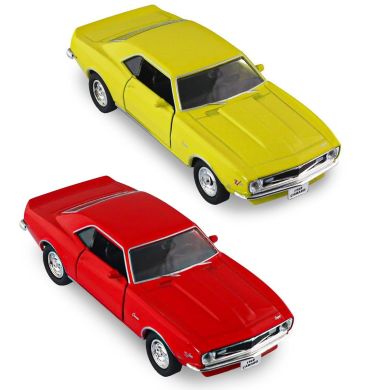 Автомодель CHEVROLET CAMARO Z28 1968 (червоний, жовтий) 250384W