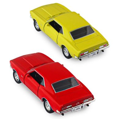 Автомодель CHEVROLET CAMARO Z28 1968 (червоний, жовтий) 250384W