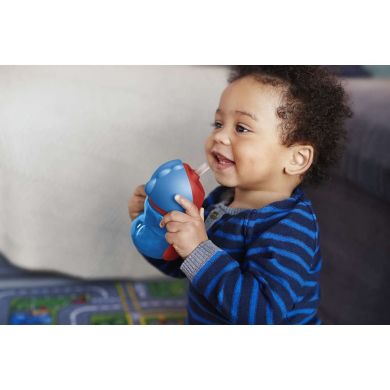 Чашка с трубочкой Philips Avent от 9 месяцев синия с красным 210 мл SCF796/01, Синий