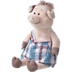 Мягкая игрушка Same Toy Свинка в комбинезоне, 18 см THT709, 45