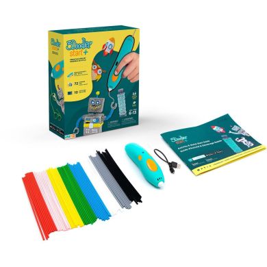 3D-ручка 3Doodler Start Plus для дитячої творчості базовий набір Креатив (72 стрижні) SPLUS