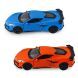 Автомодель CHEVROLET CORVETTE Z06 2023 (оранжевый, светло-голубой) 250383W