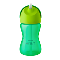 Чашка с трубочкой Philips Avent 12 мес+ зеленая 300 мл SCF798/01, Зелёный