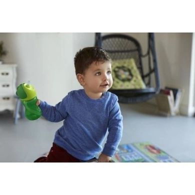 Чашка с трубочкой Philips Avent 12 мес+ зеленая 300 мл SCF798/01, Зелёный