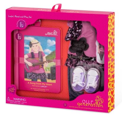 Iгровий набір Our Generation Книга Лейли і комплект одягу одягу для виступу BD30233Z
