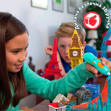 3D-ручка 3Doodler Start Plus для дитячої творчості базовий набір Креатив (72 стрижні) SPLUS