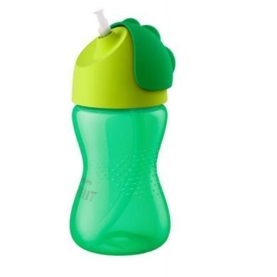 Чашка с трубочкой Philips Avent 12 мес+ зеленая 300 мл SCF798/01, Зелёный