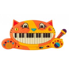 Игрушечный синтезатор Battat Котофон BX1025Z, Оранжевый