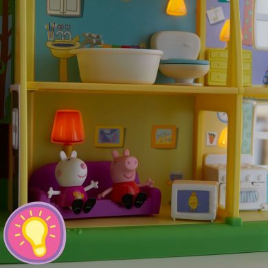 Игровой набор Peppa Коттедж Пеппи день-ночь (3 фигурки, свет, звук) Peppa Figurines F2188