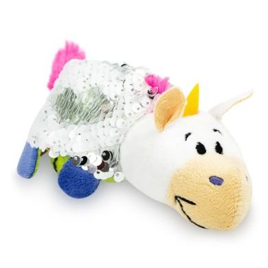 Мягкая игрушка ZooPrяtki с пайетками Единорог-дракон 2 в 1 12 см 551IT-ZPR