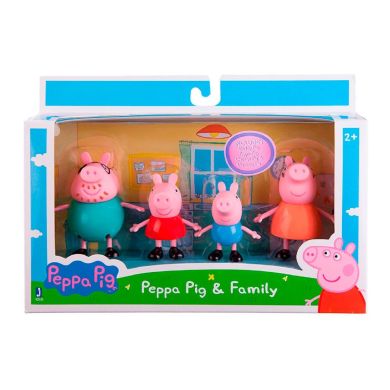 Набір фігурок Peppa Pig Сім'я Пеппи — Мама, Тато, Пеппа та Джордж 92610