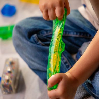 Сенсорний конструктор JELLY BLOX В КЕЙСІ 2 В 1: БУДУЙ-СКЛАДАЙ 931693