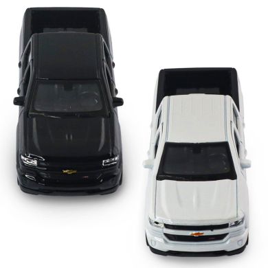 Автомодель CHEVROLET SILVERADO 2017 (перламутрово-білий, чорний) 250381W