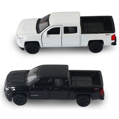 Автомодель CHEVROLET SILVERADO 2017 (перламутрово-білий, чорний) 250381W