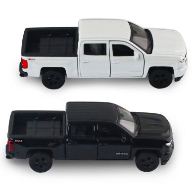Автомодель CHEVROLET SILVERADO 2017 (перламутрово-білий, чорний) 250381W