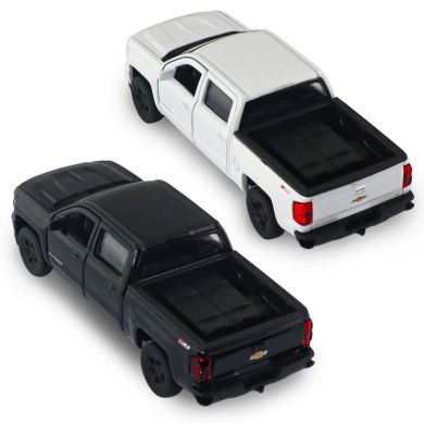 Автомодель CHEVROLET SILVERADO 2017 (перламутрово-білий, чорний) 250381W