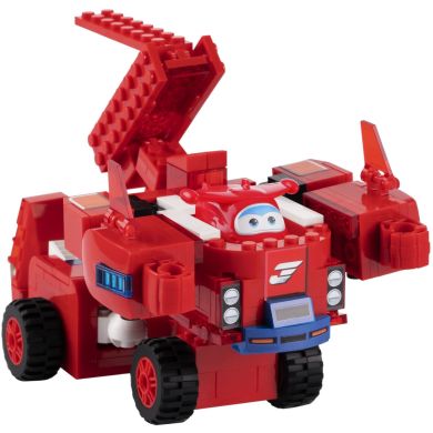 Конструктор-трансформер Super Wings Small Blocks 2-in-1 Buildable Transforming Vehicle Jett, Джетт EU385005